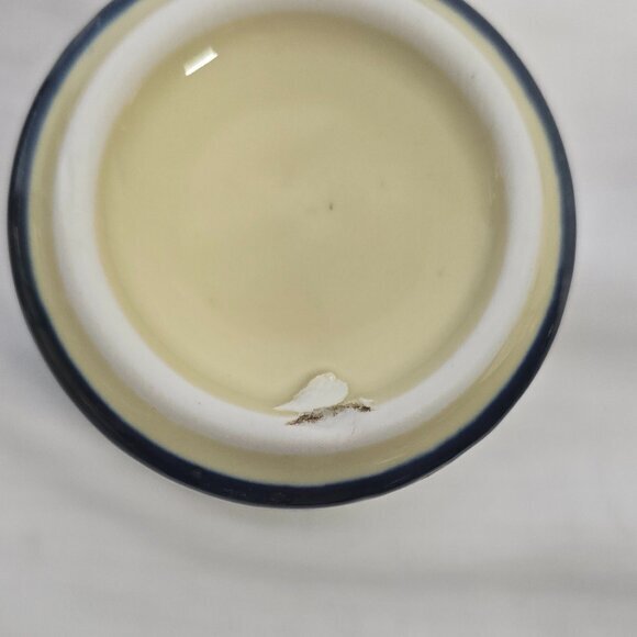 Japanese Yunomi Tea Cups Set‎ 4 Blue Cream Brown Good Hand Painted 3in - Picture 10 of 10